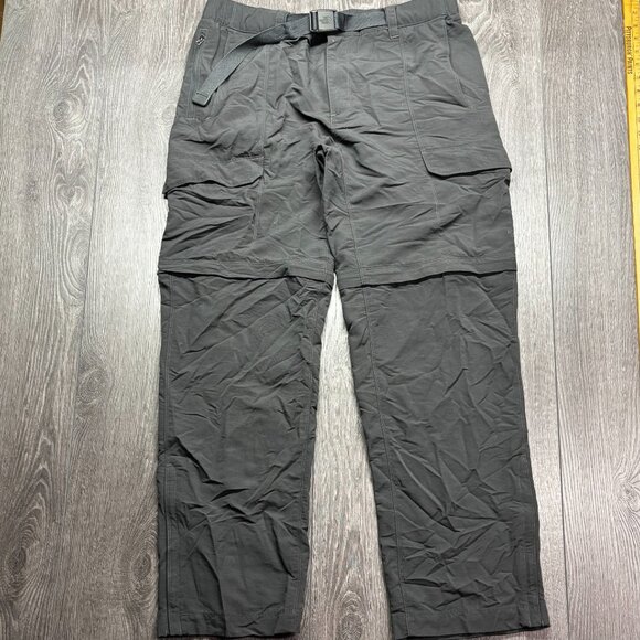 The North Face Zip Off Jogger Hiking Pants Grey Large Convertable - Picture 3 of 10